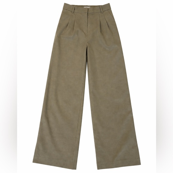 H&M Pants - H&M Tan Wide Leg Pants High Waist Size 4